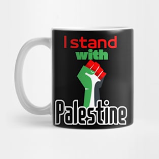 i stand with palestine, Punch Mug